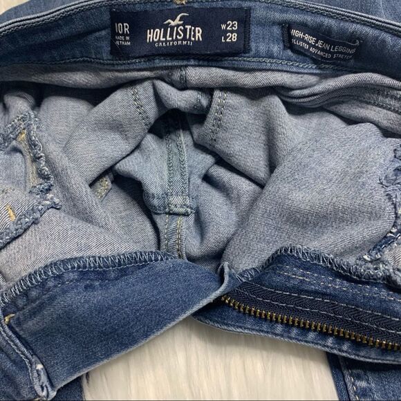 TEEN'S Hollister distressed blue jeans, pre-teen, W23 L28 - Picture 9 of 9
